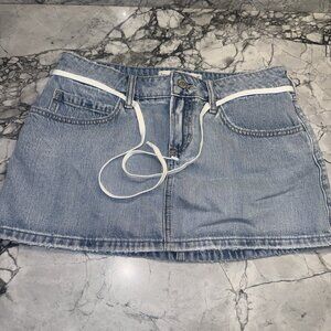 Hollister Light Blue Denim Skirt with built in shorts